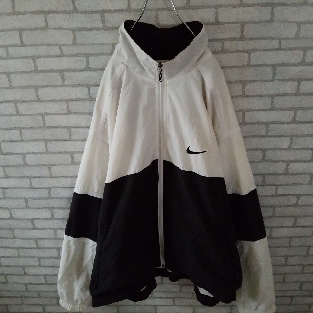 NIKE(ナイキ)の90S 銀タグ NIKE ナイロンジャケット バイカラー オーバーサイズ メンズのジャケット/アウター(ナイロンジャケット)の商品写真