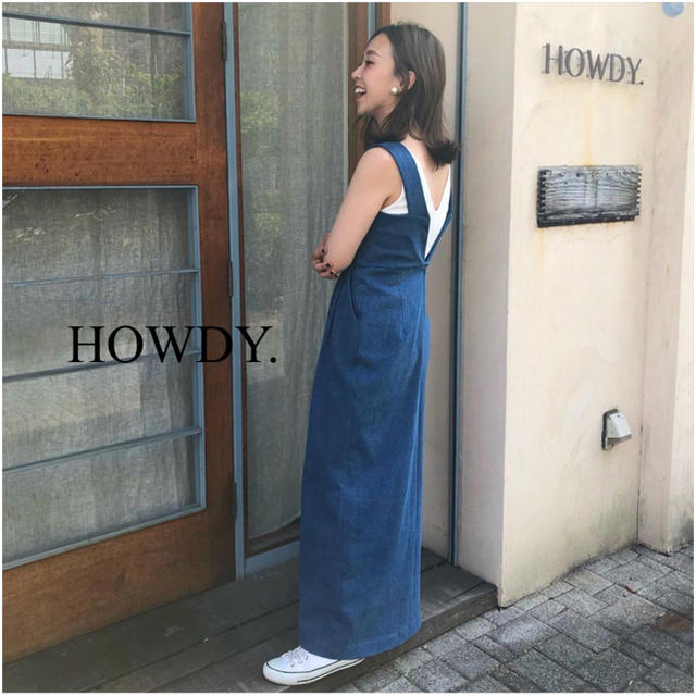 TODAYFUL(トゥデイフル)のHOWDY. デニムワンピース M レディースのワンピース(ロングワンピース/マキシワンピース)の商品写真