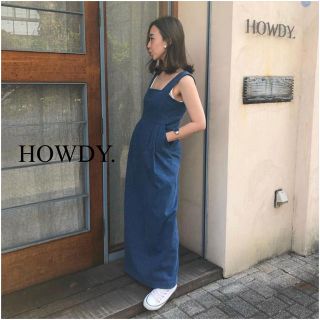 トゥデイフル(TODAYFUL)のHOWDY. デニムワンピース M(ロングワンピース/マキシワンピース)