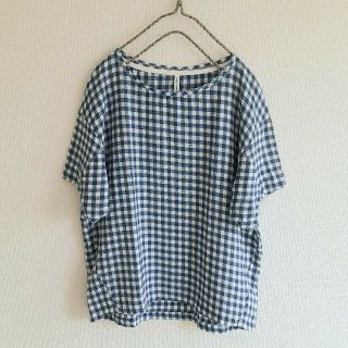 ナチュラルランドリー(NATURAL LAUNDRY)のNATURAL LAUNDRY　チェック プルオーバー(シャツ/ブラウス(半袖/袖なし))