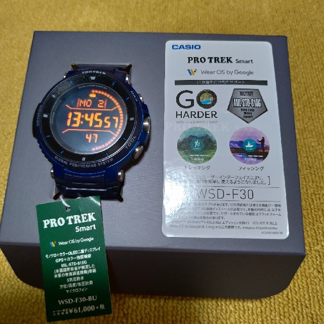 WSD-F30 -BU カシオ PROTREK 美品 WEB限定カラー stockshoes.co