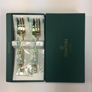 ミントン(MINTON)の【未使用品】MINTON ケーキフォーク(金)2pc(カトラリー/箸)