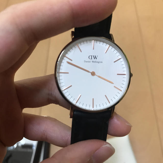 Daniel Wellington(ダニエルウェリントン)のDW ブラック×ゴールド レディースのファッション小物(腕時計)の商品写真