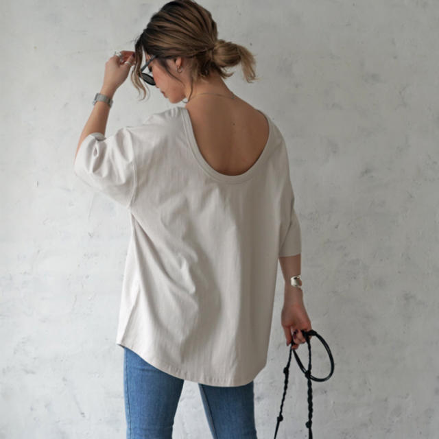 SeaRoomlynn(シールームリン)のflugge back U neck tops レディースのトップス(カットソー(半袖/袖なし))の商品写真