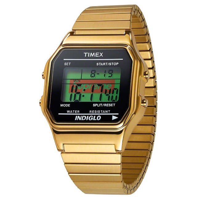 時計Supreme®/Timex® Digital Watch GOLD