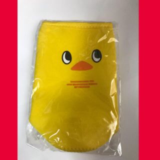 ニッシンショクヒン(日清食品)のひよこちゃん ペットボトルカバー(キャラクターグッズ)