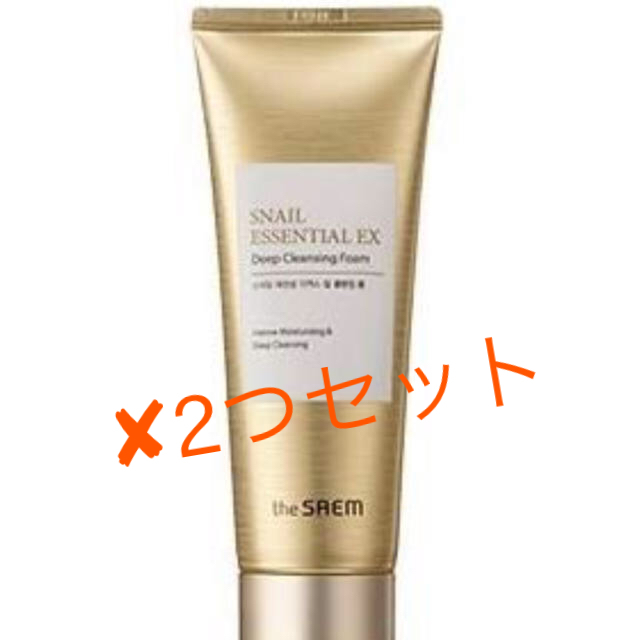 the saem(ザセム)のSnailEssentialEX DeepCleansingFoam 2つセット コスメ/美容のスキンケア/基礎化粧品(洗顔料)の商品写真