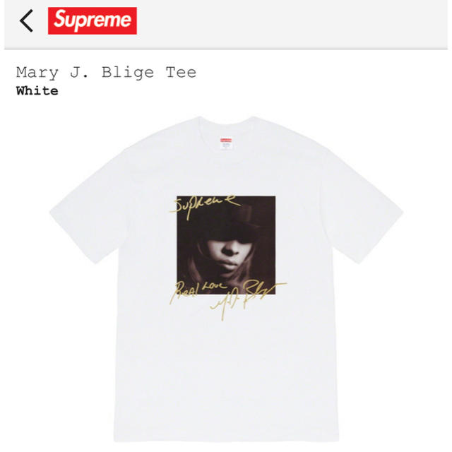 メンズSupreme Mary J. Blige Tee S