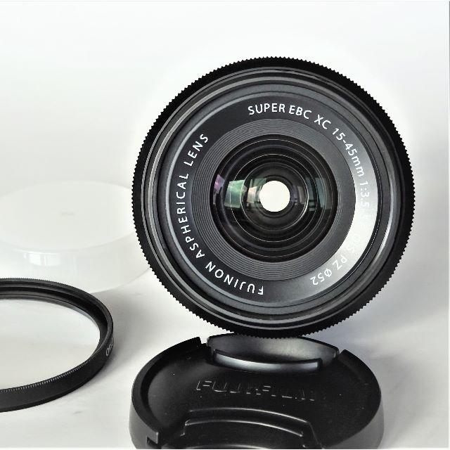 富士フイルム - メーカー保証付　新品同様　XC15-45mm　保護フィルター付
