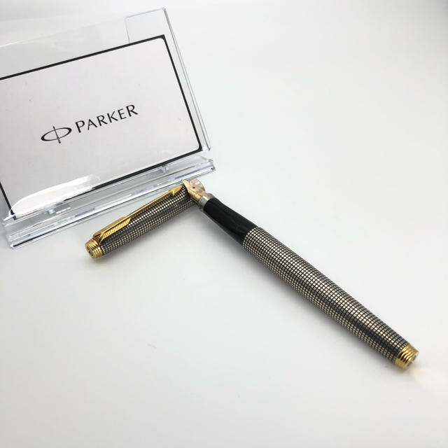 Parker - 14金 シルバー PARKER パーカー 万年筆 ペン 正規品の+www2