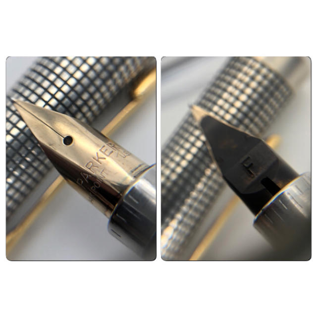 Parker - 14金 シルバー PARKER パーカー 万年筆 ペン 正規品の通販 by