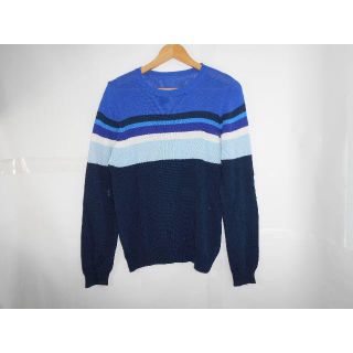 51012★ uniform experiment リネン混 ボーダー ニット (ニット/セーター)