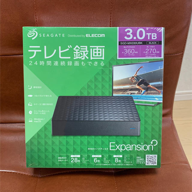 PC周辺機器外付けハードディスク 3TB ブラック色