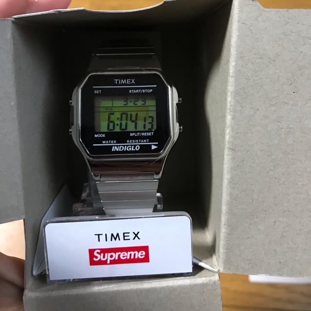 Supreme Timex Digital Watch Silver cambioygerencia.com.pe