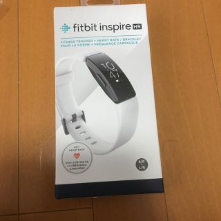 フィットフィット(fitfit)のFitbit inspire HR ホワイト(トレーニング用品)