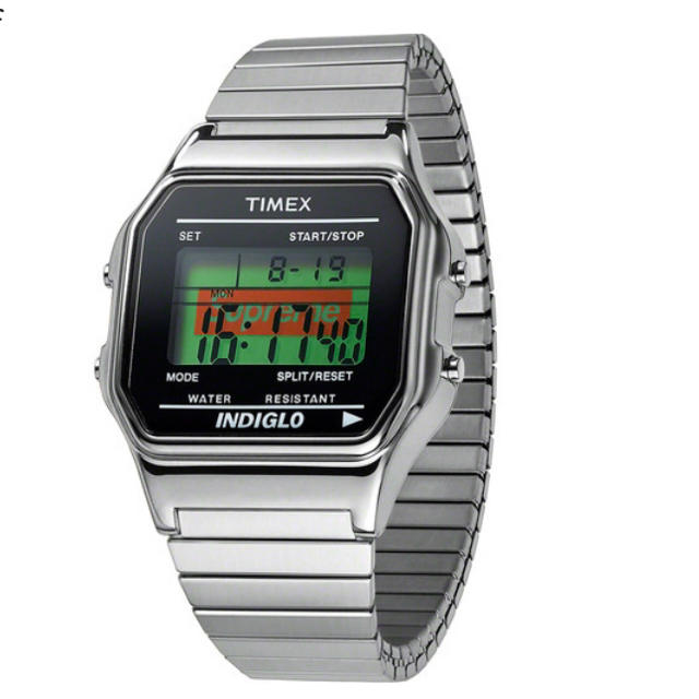 Supreme®/Timex® Digital Watch silver