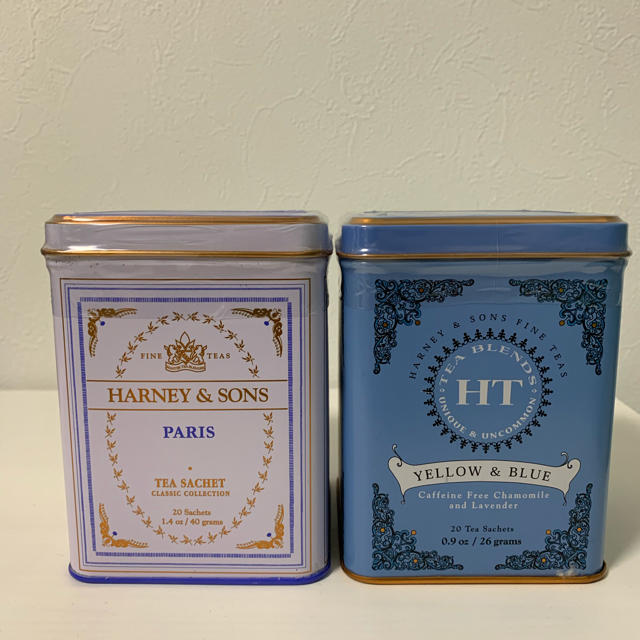 DEAN & DELUCA(ディーンアンドデルーカ)のラス1！HARNEY&SONS ハーニー&サンズ パリ ブルー&イエロー 紅茶 食品/飲料/酒の飲料(茶)の商品写真