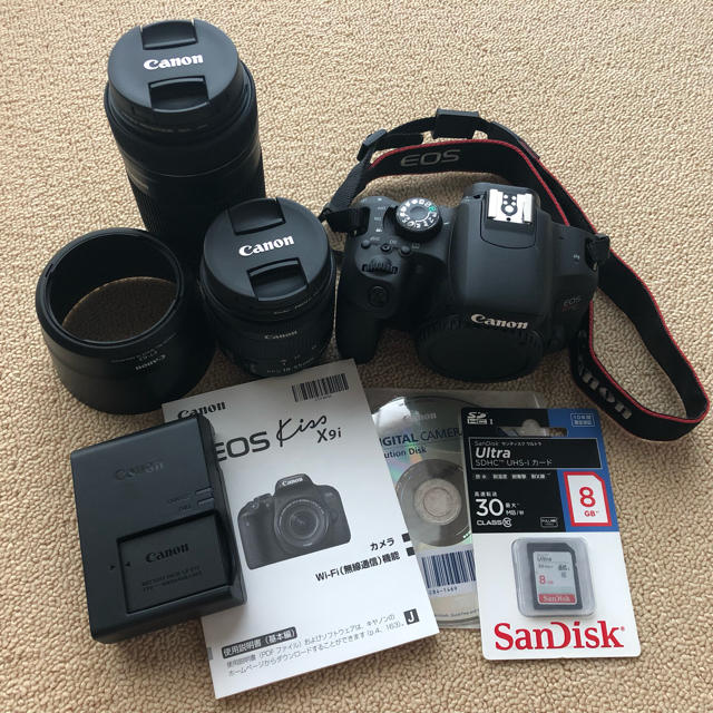 Canon EOS KISS X9iダブルズームキット☆フィルター付☆美品