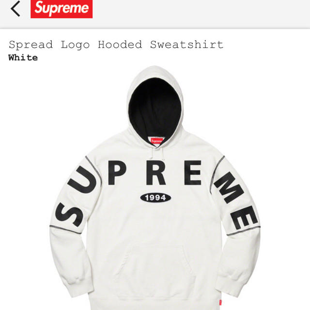 supreme 2019aw hooded