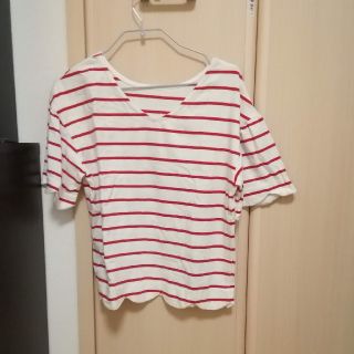 ダブルクローゼット(w closet)のボーダーTシャツ(Tシャツ(半袖/袖なし))