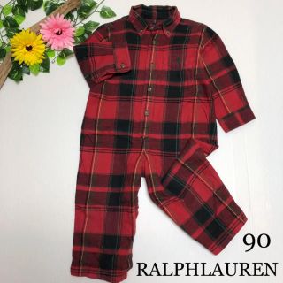 ラルフローレン(Ralph Lauren)のラルフローレン つなぎ チェック パンツ 秋 冬 ファミリア ミキハウス (パンツ/スパッツ)