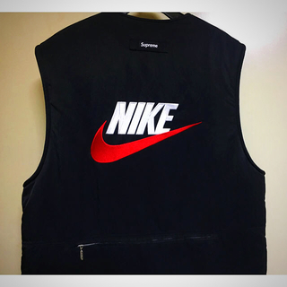 シュプリーム(Supreme)のSupreme × Nike vest M ブラック(ベスト)