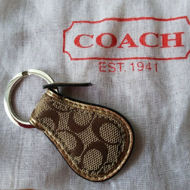 COACH(コーチ)の☆新品☆COACH コーチ シグネチャー キーリング キーホルダー レディースのファッション小物(キーホルダー)の商品写真