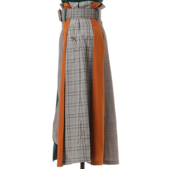 REDYAZEL(レディアゼル)のREDYAZEL チェック配色ミモレ丈スカート レディースのスカート(ひざ丈スカート)の商品写真