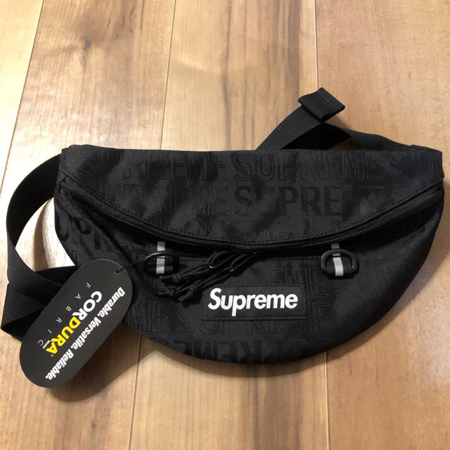 2019ss supreme waist bag ブラック 黒