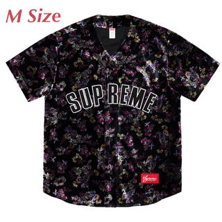 シュプリーム(Supreme)のSupreme Floral Velour Baseball Jersey M(ジャージ)
