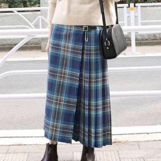 今季♪スローブイエナ別注♪グレンファイン♪キルトロングプリーツ ... 今季♪スローブイエナ別注♪グレンファイン♪キルトロングプリーツ ...