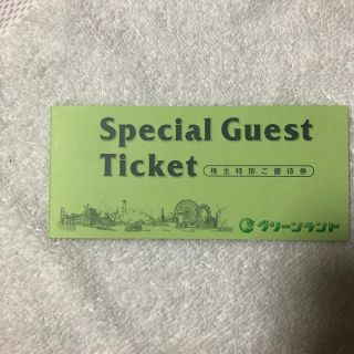 グリーンランド 株主優待入場券2枚セット(遊園地/テーマパーク)