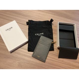 セリーヌ(celine)のセリーヌ ジップドカードホルダー　グレー(財布)