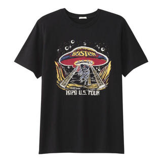 ジーユー(GU)のボストン ツアーTシャツ バンドTシャツ ドントルックバック Boston 80(Tシャツ/カットソー(半袖/袖なし))
