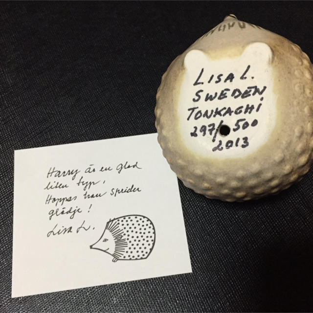 Lisa Larson - リサラーソン☆ハリネズミ☆2013☆500体限定 Lisa Larson - リサラーソン☆ハリネズミ☆2013☆500体限定