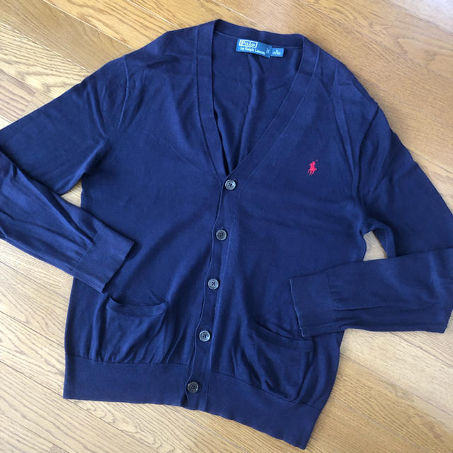 Ralph Lauren(ラルフローレン)のラルフローレン♡カーディガン♡ネイビー紺色♡Ｍ～Ｌサイズ♡男女兼用OK♡ポロ♡ メンズのトップス(カーディガン)の商品写真