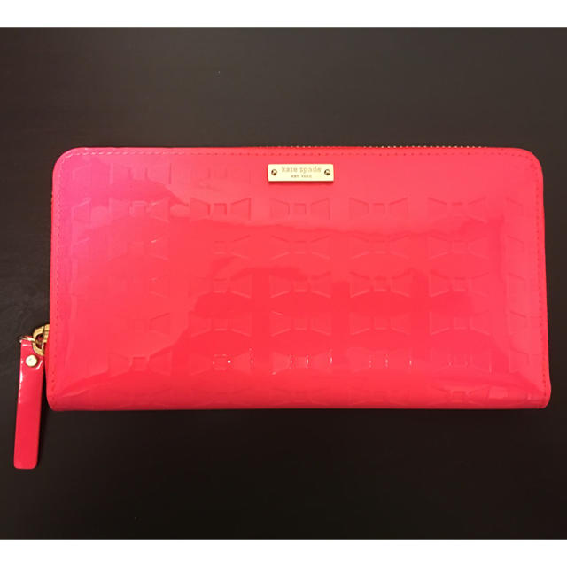 Kate spade ネオンピンク 長財布 未使用品