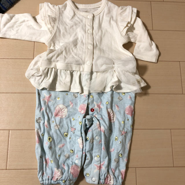 ロンパース 新品 70-80 キッズ/ベビー/マタニティのベビー服(~85cm)(ロンパース)の商品写真