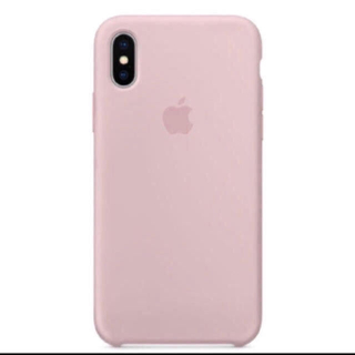 アップル(Apple)の iPhoneX純正シリコーンケース ピンクサンド(iPhoneケース)