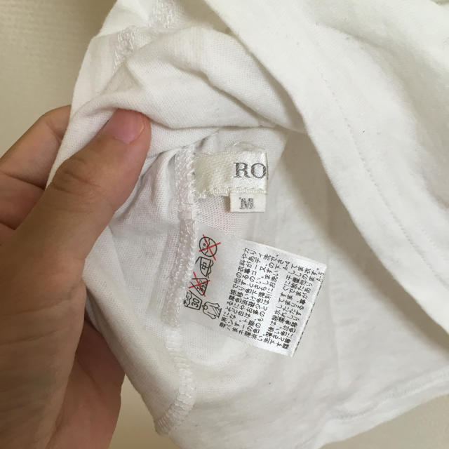 ROPE’(ロペ)のロペ 白 ホワイト Ｔシャツ レディースのトップス(Tシャツ(半袖/袖なし))の商品写真