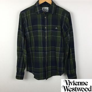 ヴィヴィアンウエストウッド(Vivienne Westwood)の美品 ヴィヴィアンウエストウッドマン 長袖シャツ チェック サイズ44(シャツ)