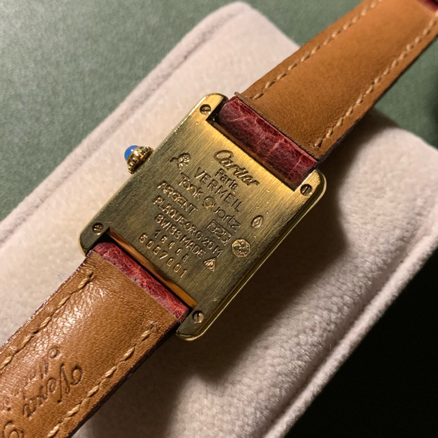 Cartier - カルティエ マストタンク アラビア数字 希少 SM 尾錠純正