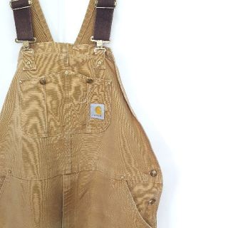 カーハート(carhartt)の★old Carhartt ダック地 ダブルニー オーバーオール サロペット(サロペット/オーバーオール)