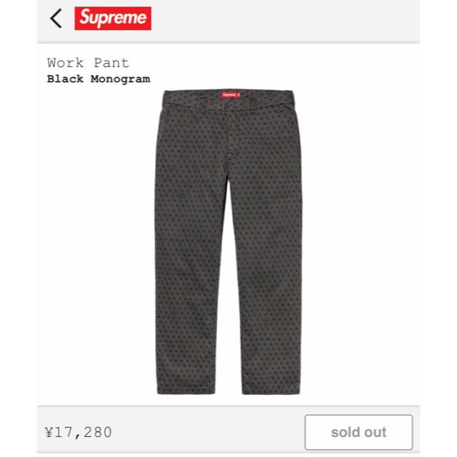 supreme work pant シュプリーム ワークパンツ tee シャツ