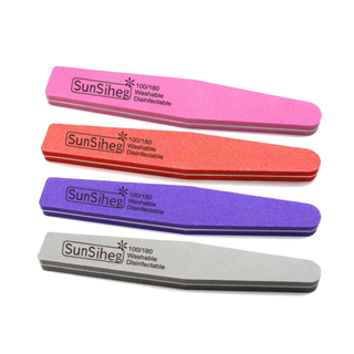 【人気！】(4本セット)スポンジネイルファイル 100/180グリット(ネイルケア)