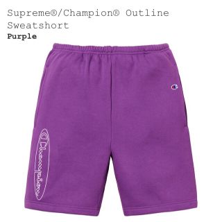 シュプリーム(Supreme)のsupreme champion short purple Sサイズ(ショートパンツ)