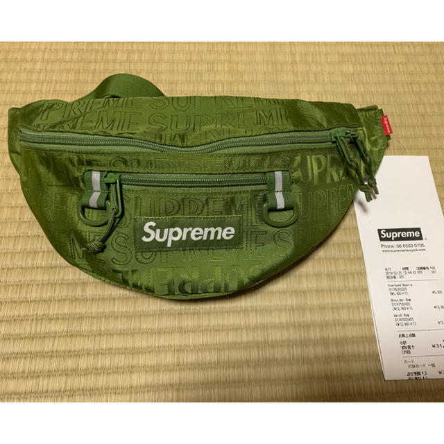 supreme 2019ss ウエストバッグ グリーン 激安 supreme ウエストバッグ 2019ss