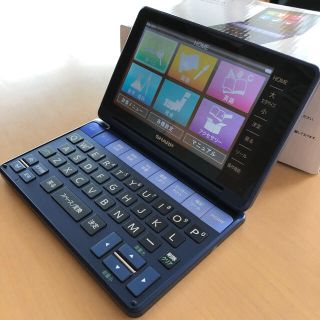 シャープ(SHARP)の【お値下げ!】シャープ カラー電子辞書 PW-SH1-A ブルー(電子ブックリーダー)