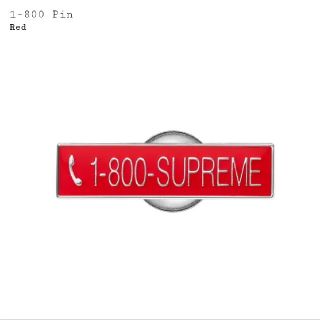 シュプリーム(Supreme)のSupreme 1-800 Pin ピン(バッジ/ピンバッジ)