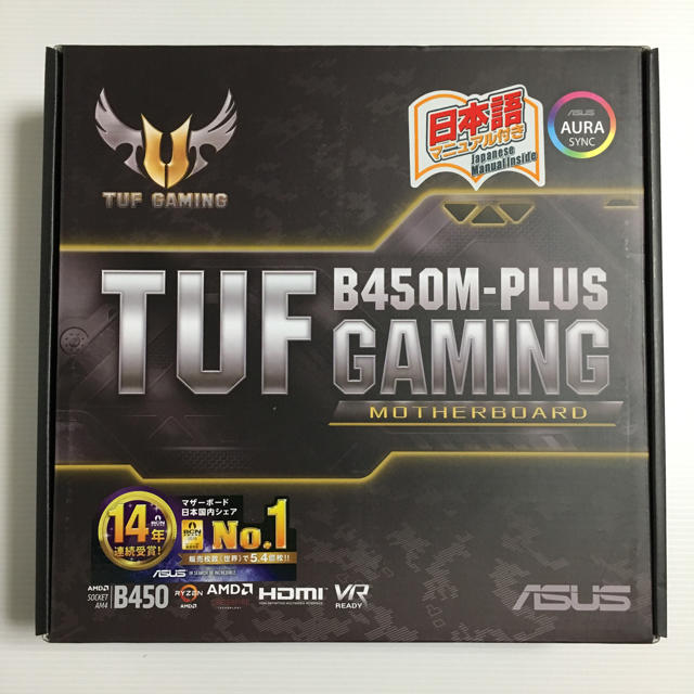 ASUS マザーボード TUF B450M-PLUS GAMING スマホ/家電/カメラのPC/タブレット(PCパーツ)の商品写真